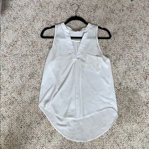 Lush white top with pocket